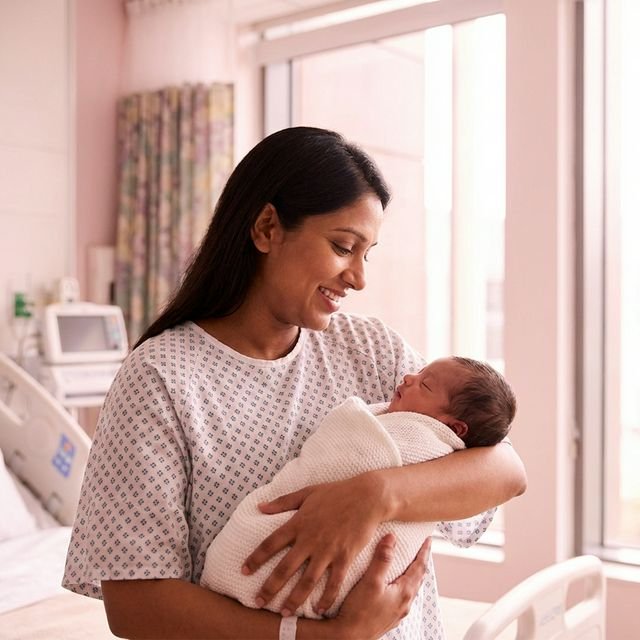 Dr. Vinita Khemani with newborn